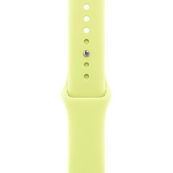 Apple Watch Series 11, 42 mm, Rose Gold Aluminum Neon Yellow Sport Band M/L